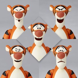 Kaiyodo Figurecomplex Movie Revo Tigger Approx. 4.3 inches (110 mm), ABS & PVC, Painted Action Figure, Revoltech