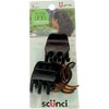 Scunci: Browns & Black Jaw Clips, 1 Ct
