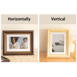 marysgift Picture Frames 6x4 MDF Fitted Quality Backing Tabletop Desk Display Gift for Mothers Day Wedding Birthday Family Frame (Yellow,6x4)