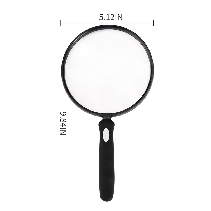 10X Large Magnifying Glass for Reading, Upgraded Handheld Magnifier with