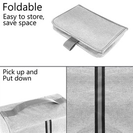 Kingshion Toaster Cover Compatible with Most 4-slice Toasters, Toaster Cover Storage for Most 4-slice Toasters， Washable and Dust Protection (Light Gray)