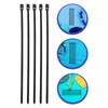 Zerodeko 10pcs Nylon Scuba Regulator Mouthpiece Tie Wrap with UV