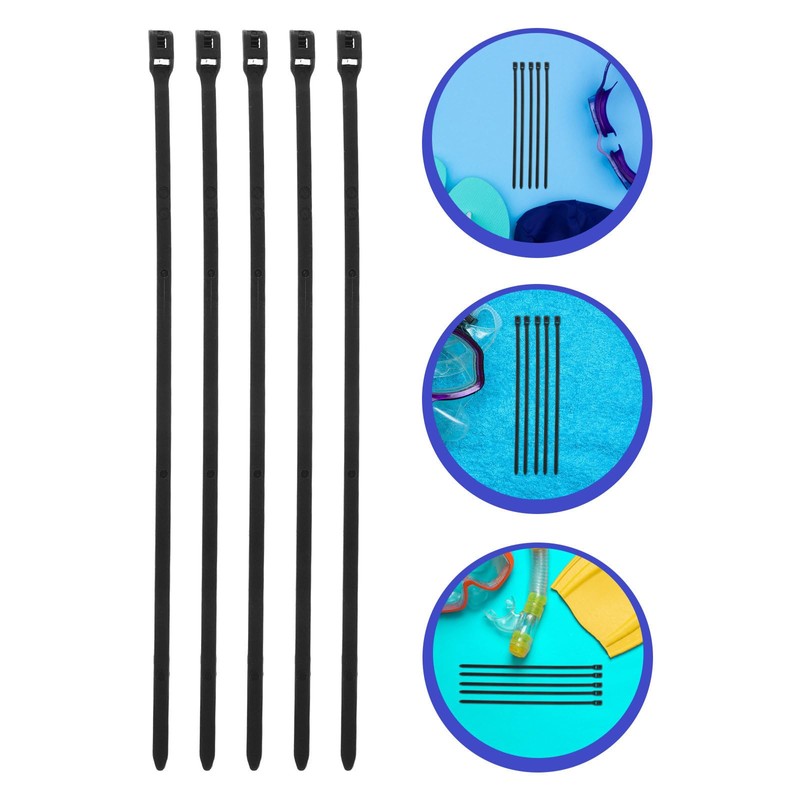 Zerodeko 10pcs Nylon Scuba Regulator Mouthpiece Tie Wrap with UV