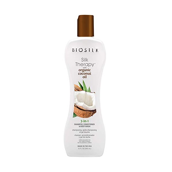 Biosilk Silk Therapy Organic Coconut Oil 3-in-1 355ml