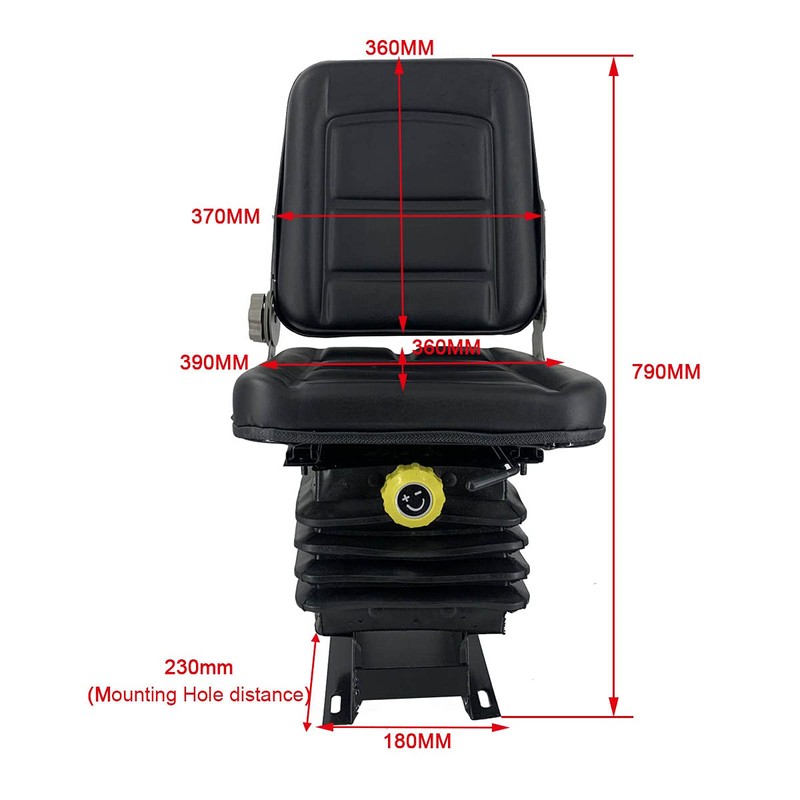 CDZHLTG Suspension Seat Replacement Universal Adjustable Waterproof Heavy Duty for