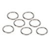 7 Pcs 304 Stainless Steel Metal O Ring Waterproof Rustproof