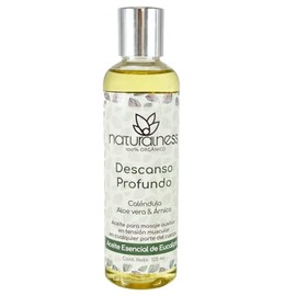 Naturalness - Aceite relajante para masaje "Descanso Profundo" - Tamaño 125 ML A base de extractos herbales y Aceites esenciales 100% naturales.