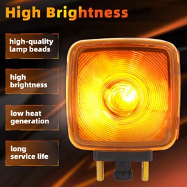 Tivora Turn Signal Light Compatible with Chevy Kodiak, GMC Topkick 1990-2009 Replace 15148648