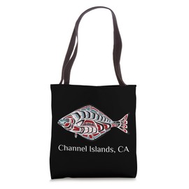 Islands Channel California Halibut Native American Indian Tote Bag