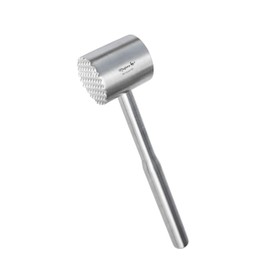 Meykers Meat Tenderizer Mallet | Dishwasher Safe | All 304 Stainless Steel | Perfect Weight | Meat Hammer Pounder Flattner Beater | for Steak Beef Chicken Pork | Kitchen Tool for Cooking