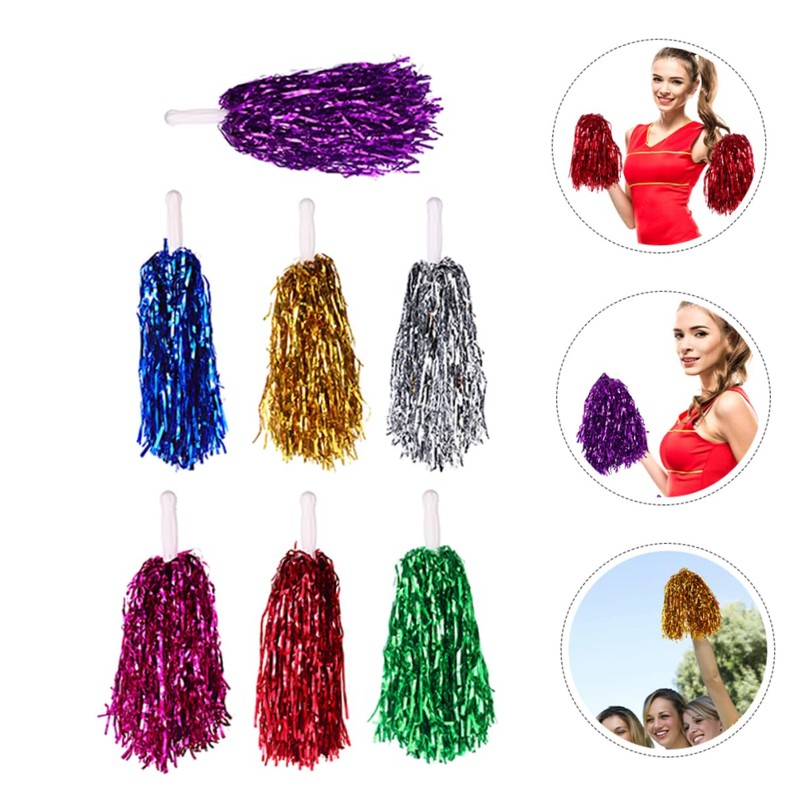 Kisangel Cheer Pom Poms 28pcs for Cheerleading Competitions Dance Performances