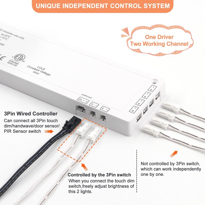 VST 60W LED Power Supply 100V-240V AC to 24V DC