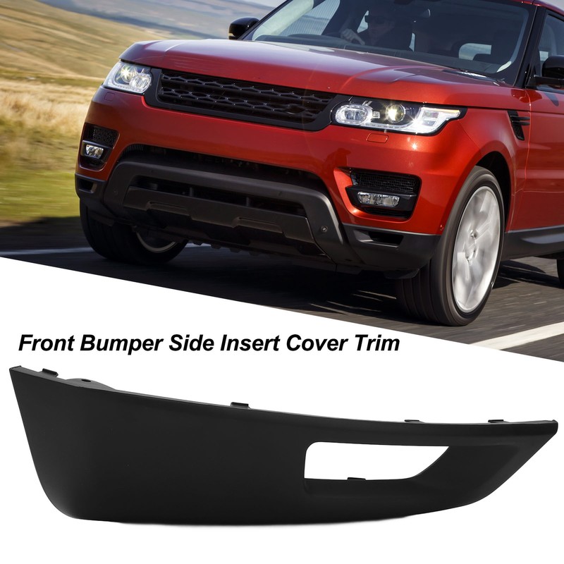 Front Bumper Side Insert Cover Trim Scratch Resistant Shockproof Black