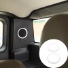 necar2020 Silver Alloy Trunk Speaker Ring Trim Accessories Cover For