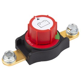 DUSCOKE Side Post Battery Disconnect Master Switch, 12-48V Heavy Duty Battery Cut-Off Switch Disconnect Isolator, Power Kill Switches Shut Off for Car, ATV, RV, Boat and Vehicle Batteries (Side Post)