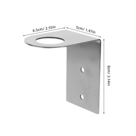 Ciieeo 3pcs Bathroom Soap Dispenser Holder Shampoo Hanging Rack Hand Pump Bottles Dispenser Stand Detergents Holder Rack Non-Drilling Bathroom Stand Jar Hanger Rack Silver Stainless Steel