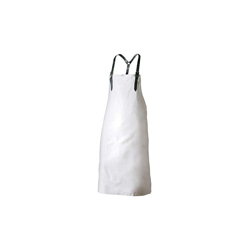 Full Leather Apron 1A Genuine Leather Core Leather Straps-White-80x 100cm