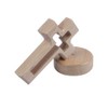 Tiardey Wooden Cross with Base, Wooden Cross for Standing, Cross