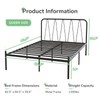 Novilla Queen Bed Frame, 14 Inch Metal Platform Bed Frame