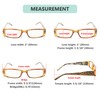 Eyekepper 10-Pack Spring Hinges Tiger Patterned Temples Rectangular Reading Glasses