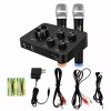 Rybozen Karaoke Microphone Mixer System Set with Dual UHF Wireless