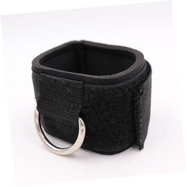 Totority 1 Pair Fixed Ankle Support Straps Durable Cotton Protective Ankle Belts for Gym Training Reduce and Enhance Workout Efficiency Suitable for Home Club Use Black