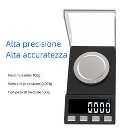 KUBEI 100 g/0,001 g Digitalwaage Milligramm USB wiederaufladbar Präzisionswaage - Mini-Taschenwaage mit Gewichtskalibrierung, Pinzette und Wiegebasis, Küchenwaage