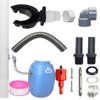 Rain Butt Connection Set, Rainwater Collector for Downpipes 70-100 mm,