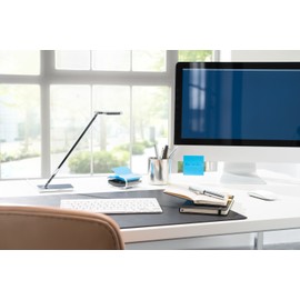 Post-it Desktop Dispenser in Black / Transparent for Super Sticky Z-Notes, Practical Aid for Office and School Work, with a Sticky Note Pad