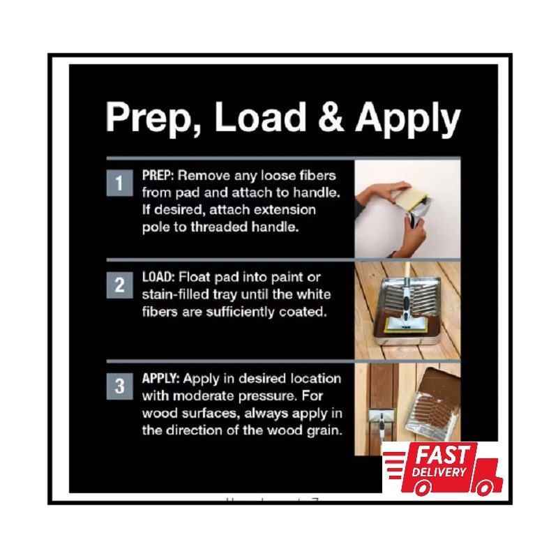 BEHR 7 In. Exterior Stain Pad Applicator Refill