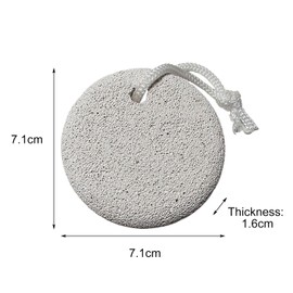 zoerbufan Pumice Stone for Feet/Hands/Body, Natural Lava Pumice Stone for Dead Hard Skin Removal, Foot Scrubber, White Calluse Remover, Foot File for Men/Women for Exfoliation(Circle)