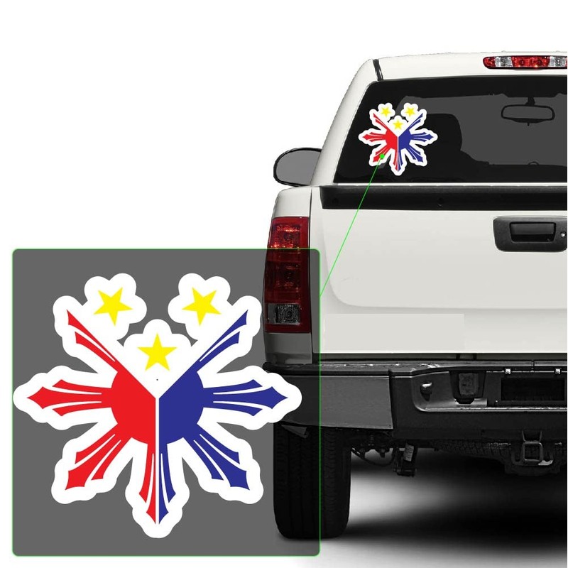 Philippines Flag Filipino Decal Sticker for Car Window, Laptop and