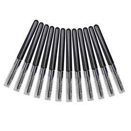 TOVINANNA Eyebrow Spoolie 20pcs Eyelash Comb with Lid Makeup Multifunctional Brow Combs Practical Comb for Eyelashes Eyebrow Brushs Mascara Eyelash Separator Kit Para Pestañas Black Plastic