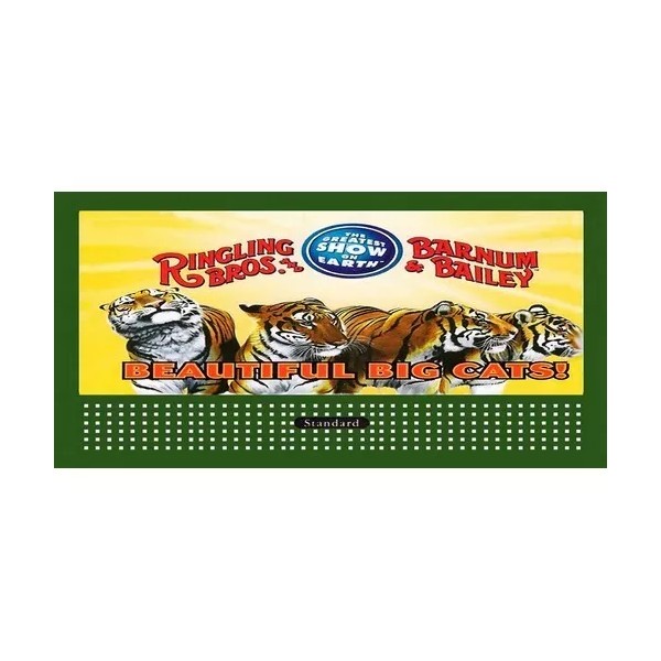 HO 1 1/2" x 3" BILLBOARD SIGN GLOSSY INSERT RINGLING