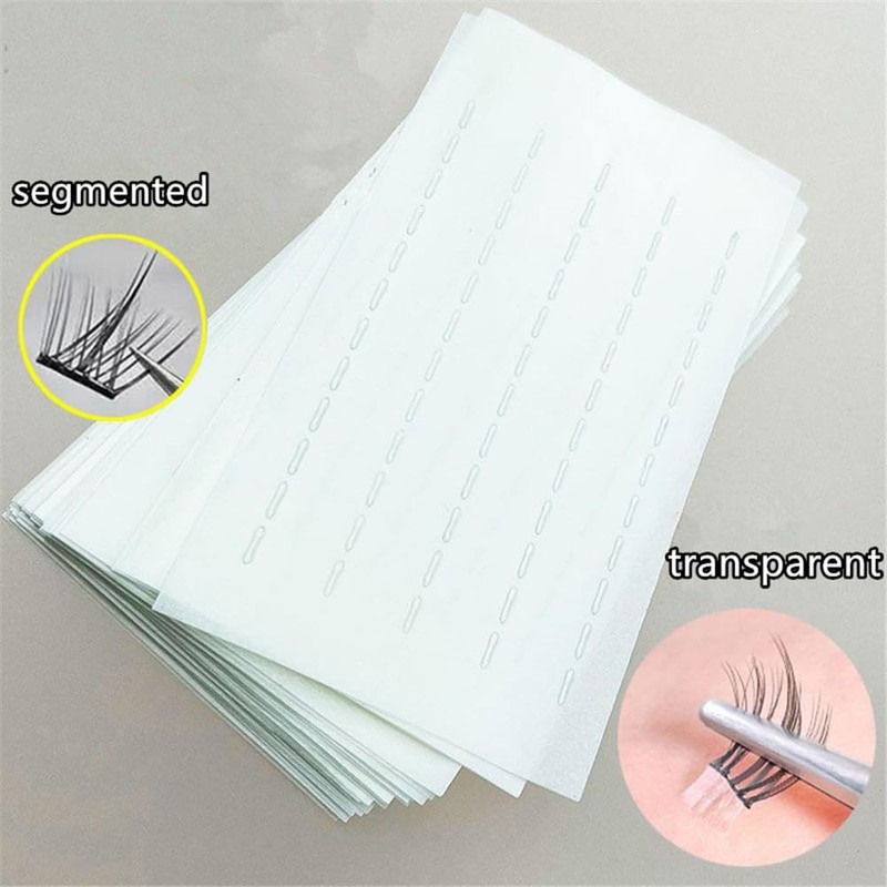 segmented Self Adhesive Eyelashes Tape（200）, Strong-Hold False Lashes Adhesive Strips