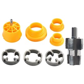 Electric Drill Compatible Pvc Pipe Threader Kit set 1/2" 3/4" 1" npt,pvc pipe threader kit for drill with Various Die Sizes,plastic pipe threader(Internal+ External)