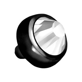 PIERCINGLINE Titanium Piercing Dermal Anchor Attachment Replacement Disc + Crystal Choice of Colours and Sizes, Titanium