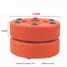 Faderr Hockey Puck, Roller Training Puck, Roller Hockey Puck Roller Puck Sport, Off-Ice Stick Handling and Passing Puck Handling Training Street Hockey Puck