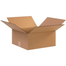 Aviditi 12126R Corrugated Cardboard Box 12 1/2" L x 12 1/2" W x 6" H, Kraft, for Shipping, Packing and Moving (Pack of 25)