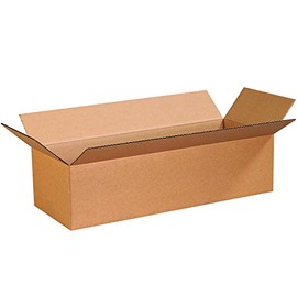 Partners Brand P2496 Corrugated Boxes, 24"L x 9"W x 6"H, Kraft (Pack of 25)