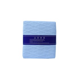 Linteum Textile (30x40 in, Blue) Toddler Baby NAP Blanket 2-Pack, Extra Soft 100% Cotton, Cozy & Warm, Perfect for Cuddling, Sleeping