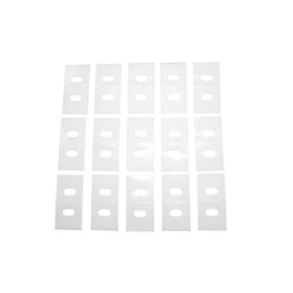 Vertical Blind Repair Tabs. Money Saver Tip: HomeAmore Sticky Clear Vane Tab Repairs Broken Carrier Holes in All Solid, Sturdy, PVC, Plastic Vertical Blinds. (Large Economical 15 Pack)