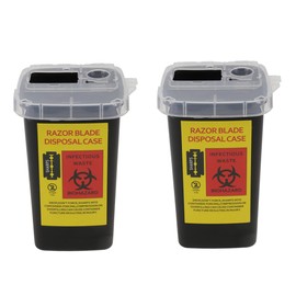 TOVINANNA Barbershop Blades Box Razor Blade Dispenser Box Razor Disposal Container