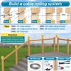 Muzata 20 Pack 1/8" Cable Railing Hardware Kit Hand Swage