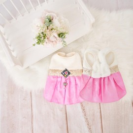 SSONGBYPET Traditional Korean Hanbok for Dogs - Elegant & Timeless Pet Clothing - Showcasing Stylish K-Fashion Design, Ideal for Special Events & Celebrations - Available in Sizes (S-2XL)