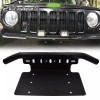 21ST Bumper Light Bull Bar License Plate Bracket Holder Mount