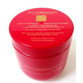 Bio Keratin Luxury Collection Anti-Frizz Smoothing Hair Masque 16.9 fl.oz (500ml)