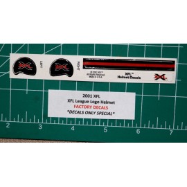 2001 XFL Rare League Logo Football Gumball Helmets *FACTORY DIECUT DECALS ONLY*