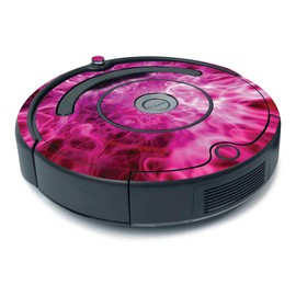 MightySkins Skin for iRobot Roomba 675 Minimal Coverage - Red Mystic Flames | Protective, Durable, and Unique Vinyl Decal wrap Cover | Easy to Apply, Remove, and Change Styles | Made in The USA