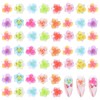 TIESOME Pack of 50 3D Flower Nail Charms, Nail Accessories,
